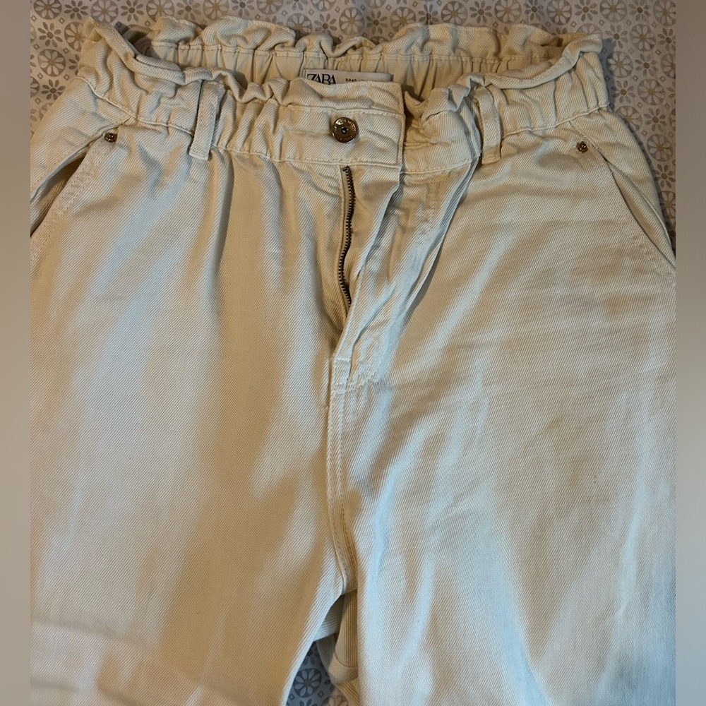 Zara beige pants stretch top